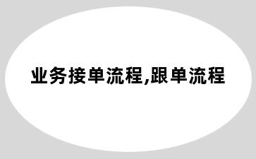 业务接单流程,跟单流程