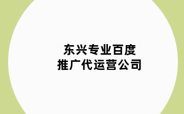 东兴专业百度推广代运营公司