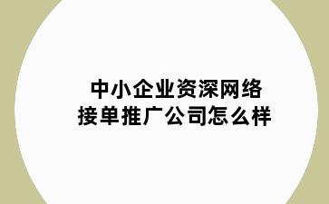 中小企业资深网络接单推广公司怎么样