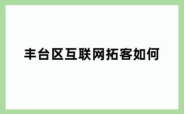 丰台区互联网拓客如何