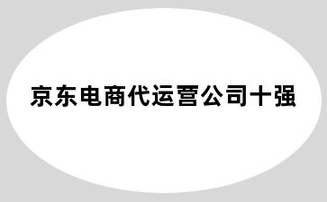 京东电商代运营公司十强