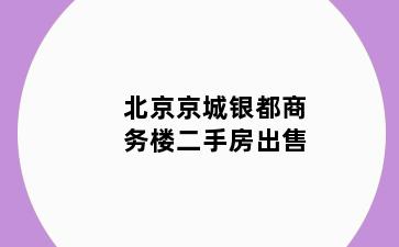 北京京城银都商务楼二手房出售