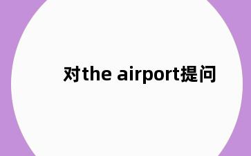 对the airport提问