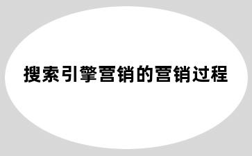 搜索引擎营销的营销过程