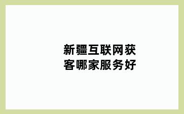 新疆互联网获客哪家服务好