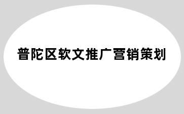 普陀区软文推广营销策划