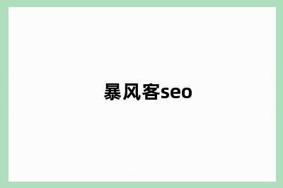 暴风客seo