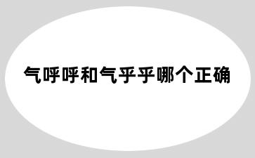 气呼呼和气乎乎哪个正确