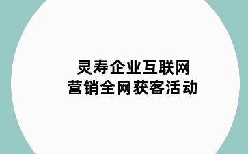 灵寿企业互联网营销全网获客活动