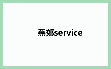 燕郊service