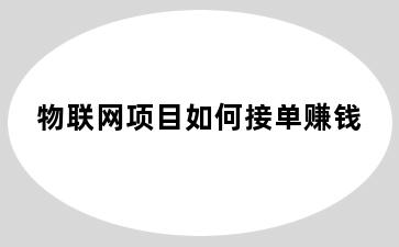 物联网项目如何接单赚钱