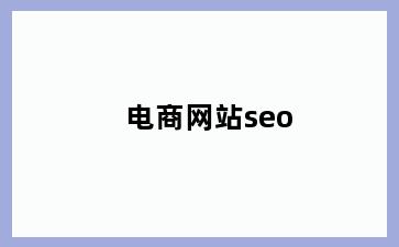 电商网站seo