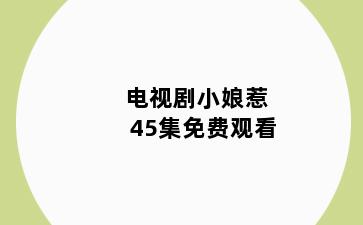 电视剧小娘惹45集免费观看