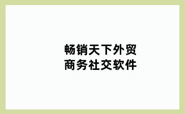 畅销天下外贸商务社交软件