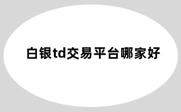 白银td交易平台哪家好