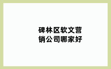 碑林区软文营销公司哪家好