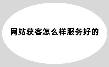 网站获客怎么样服务好的