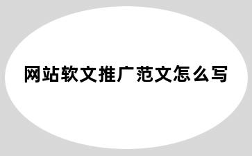 网站软文推广范文怎么写