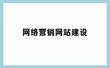 网络营销网站建设