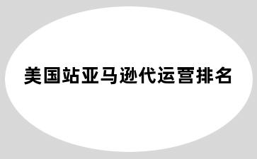 美国站亚马逊代运营排名