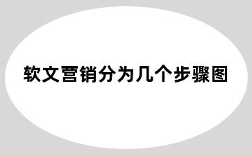 软文营销分为几个步骤图