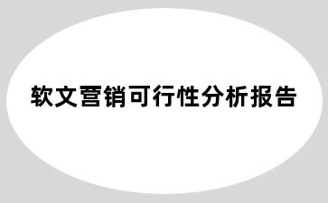 软文营销可行性分析报告