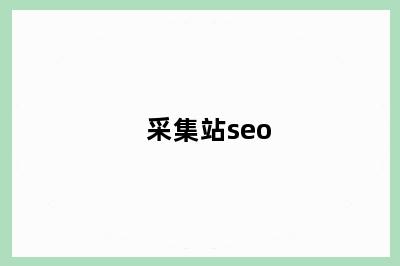 采集站seo