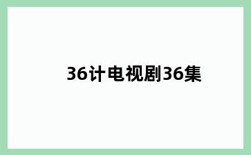 36计电视剧36集