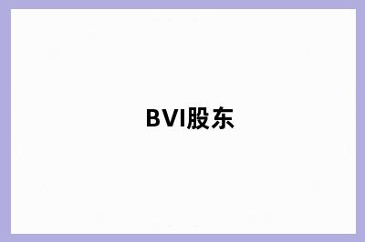 BVI股东