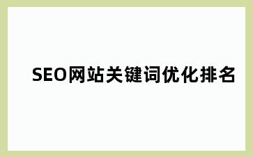 SEO网站关键词优化排名