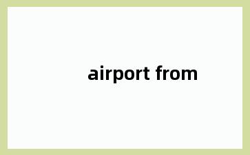 airport from