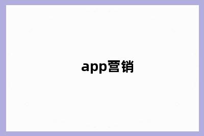 app营销