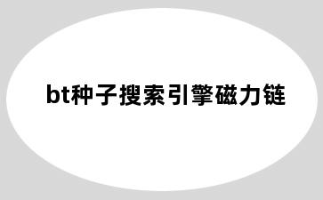 bt种子搜索引擎磁力链