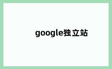 google独立站