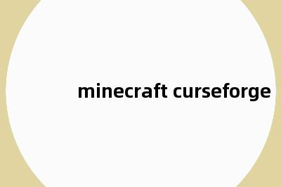 minecraft curseforge