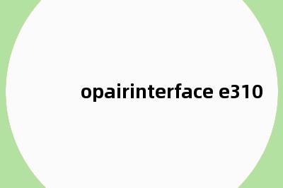 opairinterface e310