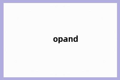 opand