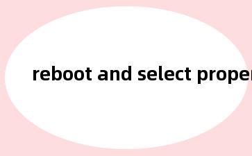 reboot and select proper boot device