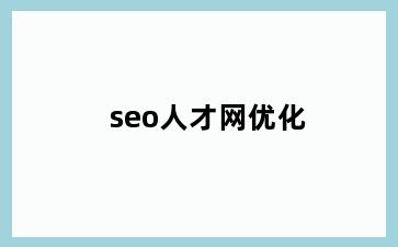 seo人才网优化