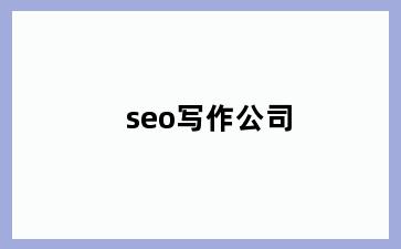 seo写作公司