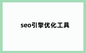 seo引擎优化工具