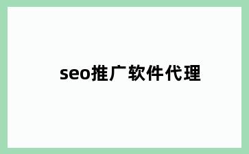 seo推广软件代理