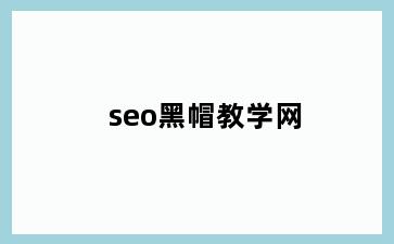 seo黑帽教学网