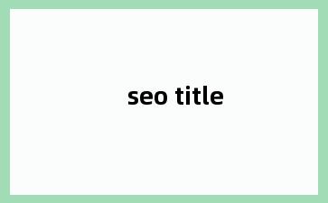 seo title