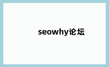 seowhy论坛