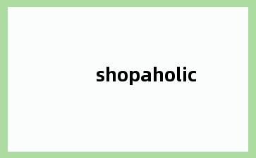 shopaholic