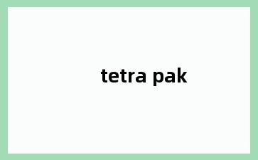 tetra pak