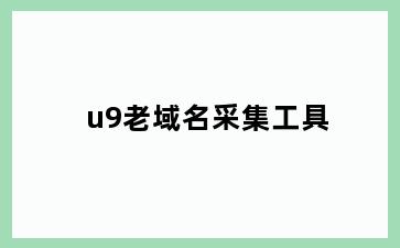 u9老域名采集工具