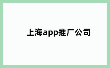 上海app推广公司