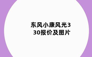 东风小康风光330报价及图片